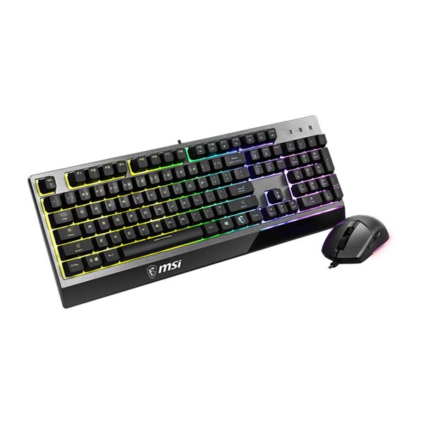 MSI VIGOR GK30 COMBO - VIGOR GK30 RGB Wired Mechanical Gaming Keyboard - Black And GM11 RGB Wired Mouse - Black