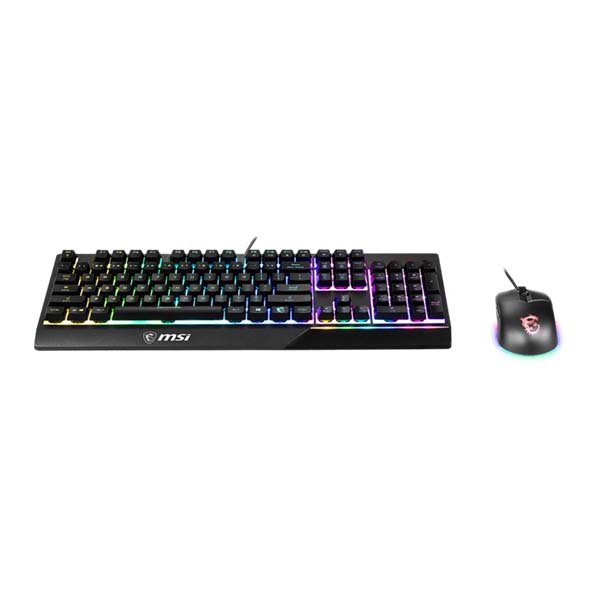 MSI VIGOR GK30 COMBO - VIGOR GK30 RGB Wired Mechanical Gaming Keyboard - Black And GM11 RGB Wired Mouse - Black