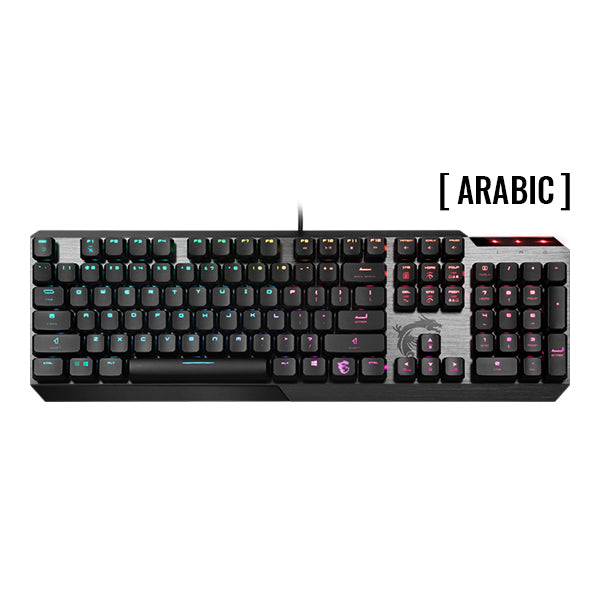 MSI VIGOR GK50 LOW PROFILE TKL - RGB Wired Mechanical Gaming Keyboard - Black