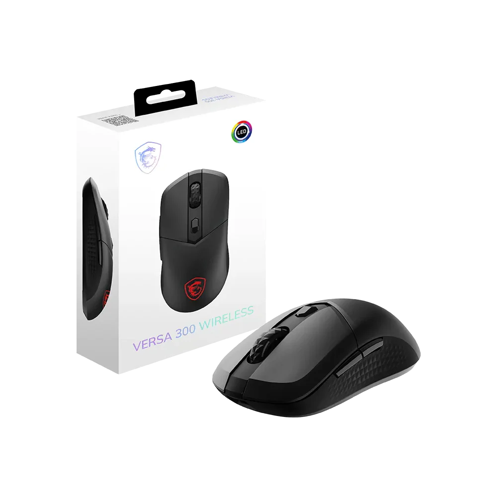MSI VERSA 300 Wireless Gaming Mouse - Black