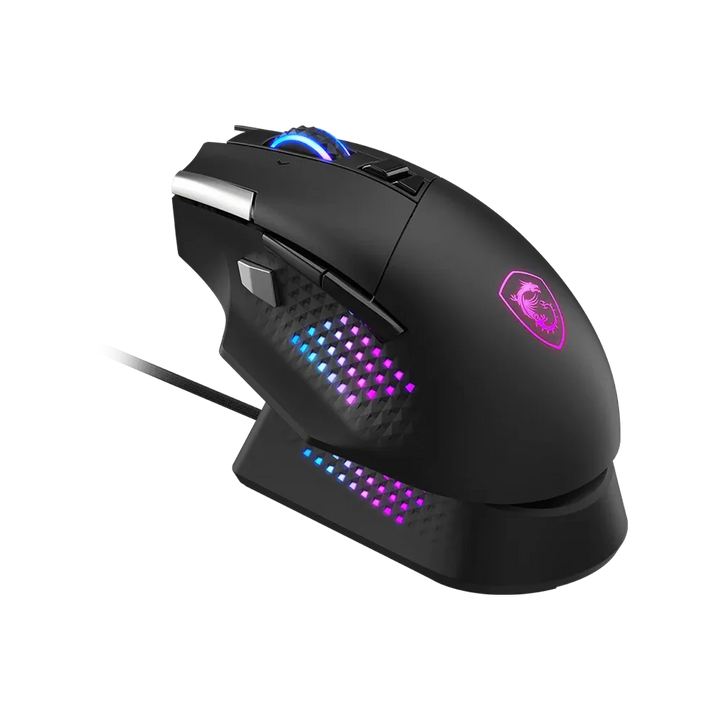 MSI VERSA PRO Wireless Plus Mouse Dock Pro Mouse - Black