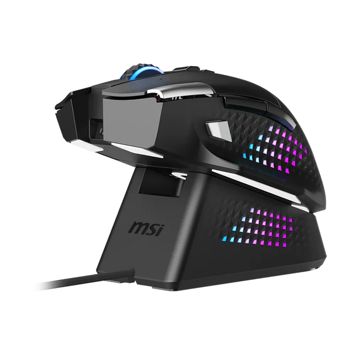 MSI VERSA PRO Wireless Plus Mouse Dock Pro Mouse - Black