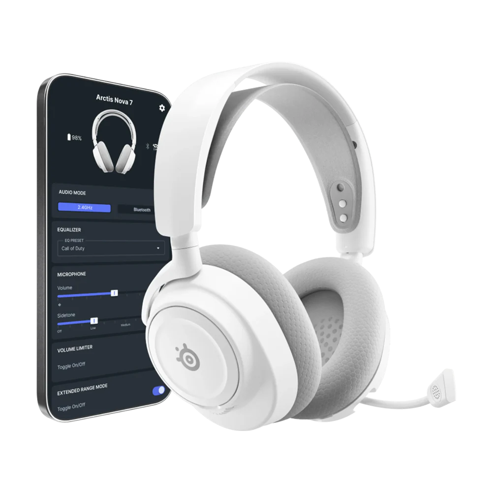 SteelSeries ARCTIS NOVA 7 GEN 2 Wireless Gaming Headset- White