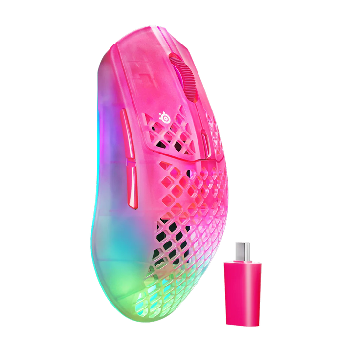 SteelSeries AEROX 3 GEN2 Wireless Gaming Mouse - Magenta Haze