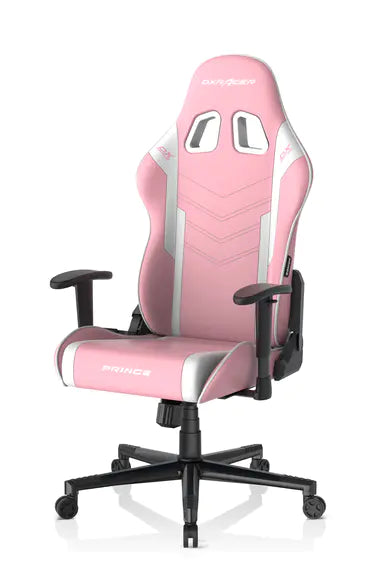 DXRacer Prince Series Gaming Chair - Pink/White