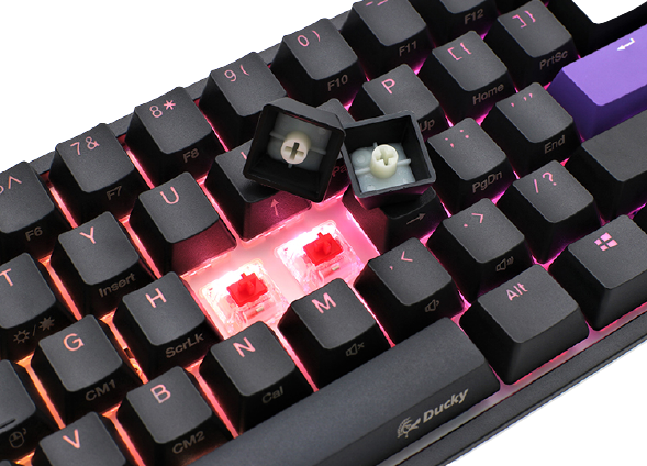 Ducky One 2 Mini v2 RGB Mechanical Keyboard Silent Red Switch