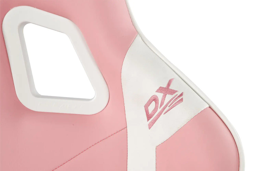 DXRacer Prince Series Gaming Chair - Pink/White