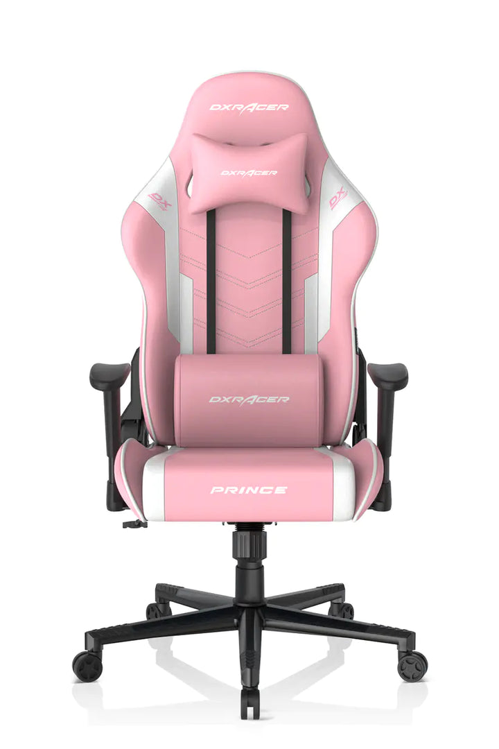 DXRacer Prince Series Gaming Chair - Pink/White