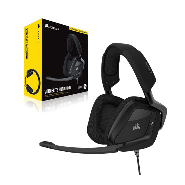 Corsair VOID ELITE SURROUND Premium Gaming Headset with 7.1 Surround Sound — Carbon