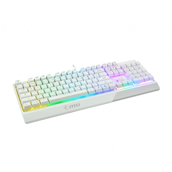 MSI VIGOR GK30 WHITE GAMING KEYBOARD - White - AR